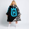 PREMIUM MX – 3D ALL OVER PRINTED – HUSQVARNA – BLACK SKY BLUE - OODIE BLANKET HOODIE