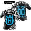 PREMIUM MX – 3D ALL OVER PRINTED – HUSQVARNA – BLACK SKY BLUE - T-SHIRT
