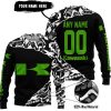 PREMIUM MX – 3D ALL OVER PRINTED – KAWASAKI – BLACK GREEN - SWEATER UGLY