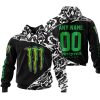 PREMIUM MX – 3D ALL OVER PRINTED – MONSTER ENERGY – BLACK GREEN