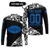 PREMIUM MX – 3D ALL OVER PRINTED – POLARIS – BLACK BLUE - JERSEY