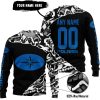 PREMIUM MX – 3D ALL OVER PRINTED – POLARIS – BLACK BLUE - SWEATER UGLY