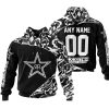 PREMIUM MX – 3D ALL OVER PRINTED – ROCKSTAR ENERGY – BLACK WHITE