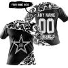PREMIUM MX – 3D ALL OVER PRINTED – ROCKSTAR ENERGY – BLACK WHITE - T-SHIRT