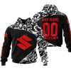 PREMIUM MX – 3D ALL OVER PRINTED – SUZUKI – BLACK RED