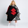PREMIUM MX – 3D ALL OVER PRINTED – SUZUKI – BLACK RED - OODIE BLANKET HOODIE