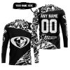 PREMIUM MX – 3D ALL OVER PRINTED – THOR RACING – BLACK WHITE - JERSEY