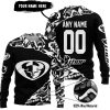 PREMIUM MX – 3D ALL OVER PRINTED – THOR RACING – BLACK WHITE - SWEATER UGLY