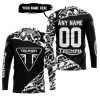 PREMIUM MX – 3D ALL OVER PRINTED – TRIUMPH - BLACK WHITE - JERSEY