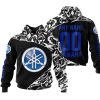 PREMIUM MX – 3D ALL OVER PRINTED – YAMAHA - BLACK BLUE