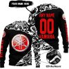 PREMIUM MX – 3D ALL OVER PRINTED – YAMAHA - BLACK RED - SWEATER UGLY