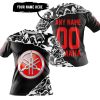 PREMIUM MX – 3D ALL OVER PRINTED – YAMAHA - BLACK RED - T-SHIRT