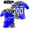 PREMIUM MX – 3D ALL OVER PRINTED – ALPINESTARS – BLUE - T-SHIRT