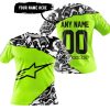 PREMIUM MX – 3D ALL OVER PRINTED – ALPINESTARS – NEON - T-SHIRT