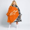 PREMIUM MX – 3D ALL OVER PRINTED – ALPINESTARS – ORANGE - OODIE BLANKET HOODIE