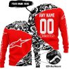 PREMIUM MX – 3D ALL OVER PRINTED – ALPINESTARS – RED - SWEATER UGLY