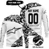 PREMIUM MX – 3D ALL OVER PRINTED – ALPINESTARS – WHITE - SWEATER UGLY