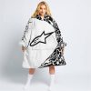 PREMIUM MX – 3D ALL OVER PRINTED – ALPINESTARS – WHITE - OODIE BLANKET HOODIE
