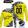 PREMIUM MX – 3D ALL OVER PRINTED – ALPINESTARS – YELLOW - SWEATER UGLY