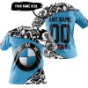 PREMIUM MX – 3D ALL OVER PRINTED – BMW – BLUE - T-SHIRT