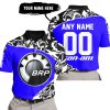 PREMIUM MX – 3D ALL OVER PRINTED – CAN AM – BLUE - POLO SHIRT