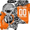 PREMIUM MX – 3D ALL OVER PRINTED – CAN AM – ORANGE - FLEECE ZIP HOODIE