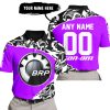 PREMIUM MX – 3D ALL OVER PRINTED – CAN AM – PURPLE - POLO SHIRT