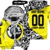 PREMIUM MX – 3D ALL OVER PRINTED – CAN AM – YELLOW - FLEECE ZIP HOODIE