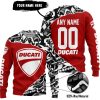 PREMIUM MX – 3D ALL OVER PRINTED – DUCATI - RED - SWEATER UGLY