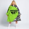 PREMIUM MX – 3D ALL OVER PRINTED – FLY RACING – GREEN 1 - OODIE BLANKET HOODIE