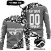 PREMIUM MX – 3D ALL OVER PRINTED – FLY RACING – GREY - SWEATER UGLY