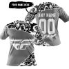 PREMIUM MX – 3D ALL OVER PRINTED – FLY RACING – GREY - T-SHIRT