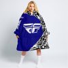 PREMIUM MX – 3D ALL OVER PRINTED – FLY RACING – NAVY - OODIE BLANKET HOODIE