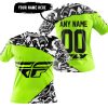 PREMIUM MX – 3D ALL OVER PRINTED – FLY RACING – NEON - T-SHIRT