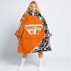 PREMIUM MX – 3D ALL OVER PRINTED – FLY RACING – ORANGE - OODIE BLANKET HOODIE