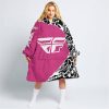 PREMIUM MX – 3D ALL OVER PRINTED – FLY RACING – PINK 1 - OODIE BLANKET HOODIE