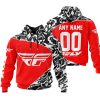 PREMIUM MX – 3D ALL OVER PRINTED – FLY RACING – RED