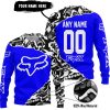 PREMIUM MX – 3D ALL OVER PRINTED – FOX RACING - BLUE - SWEATER UGLY
