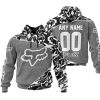 PREMIUM MX – 3D ALL OVER PRINTED – FOX RACING - GREY