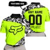 PREMIUM MX – 3D ALL OVER PRINTED – FOX RACING - NEON - POLO SHIRT