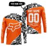 PREMIUM MX – 3D ALL OVER PRINTED – FOX RACING - ORANGE - JERSEY