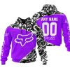 PREMIUM MX – 3D ALL OVER PRINTED – FOX RACING - PURPLE