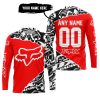 PREMIUM MX – 3D ALL OVER PRINTED – FOX RACING - RED - JERSEY