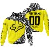 PREMIUM MX – 3D ALL OVER PRINTED – FOX RACING - YELLOW