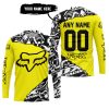 PREMIUM MX – 3D ALL OVER PRINTED – FOX RACING - YELLOW - JERSEY