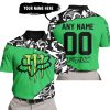 PREMIUM MX – 3D ALL OVER PRINTED – FOX RACING & MONSTER ENERGY – GREEN - POLO SHIRT