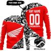 PREMIUM MX – 3D ALL OVER PRINTED – HONDA – RED - SWEATER UGLY