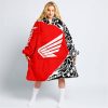 PREMIUM MX – 3D ALL OVER PRINTED – HONDA – RED - OODIE BLANKET HOODIE