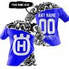 PREMIUM MX – 3D ALL OVER PRINTED – HUSQVARNA – BLUE - T-SHIRT