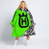 PREMIUM MX – 3D ALL OVER PRINTED – HUSQVARNA – GREEN - OODIE BLANKET HOODIE